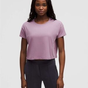 Lululemon Cates Tee in Lavender Lux size 10